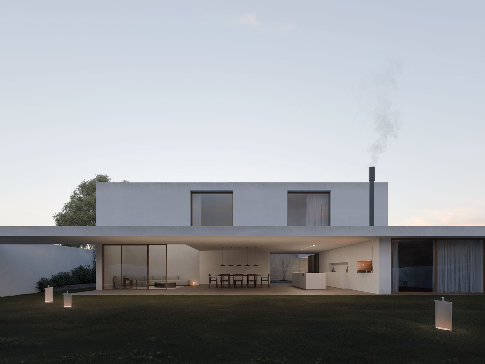 Casa de noche