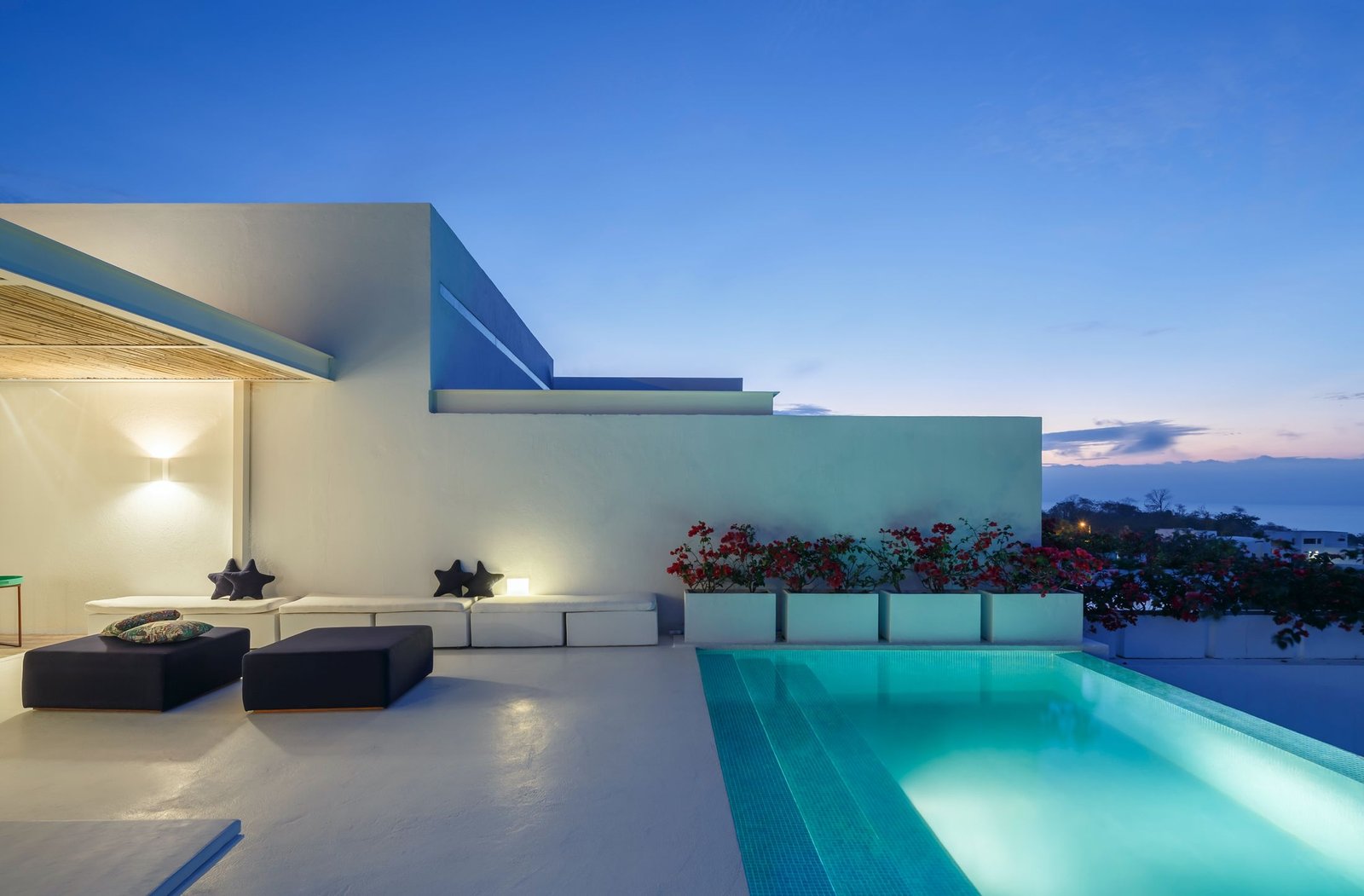 Terraza con piscina